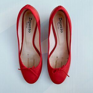 Repetto Farah Leather Heels in Red - Size 39 EU/Size 8 US